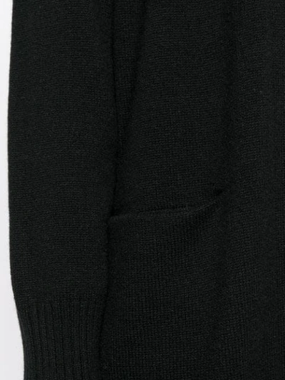 Shop Vince Loose Knitted Cardigan In Black