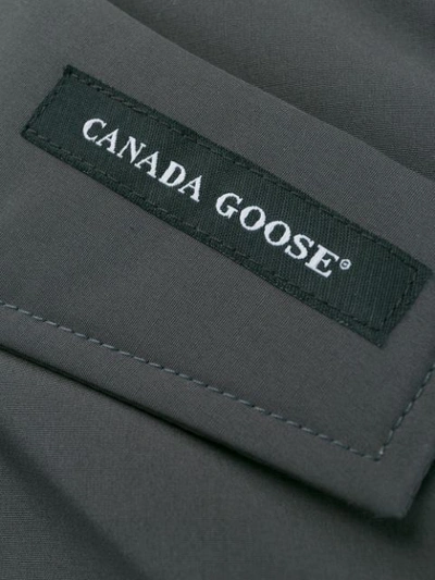 Shop Canada Goose Fur Trim Hooded Parka - Grey