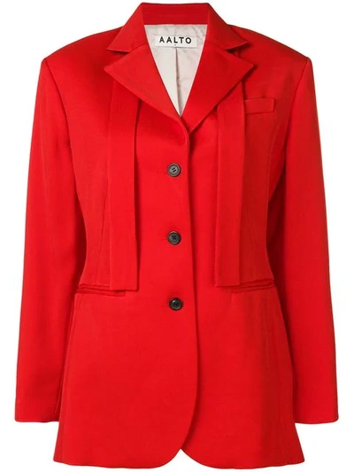 Shop Aalto Single Breasted Blazer In Red