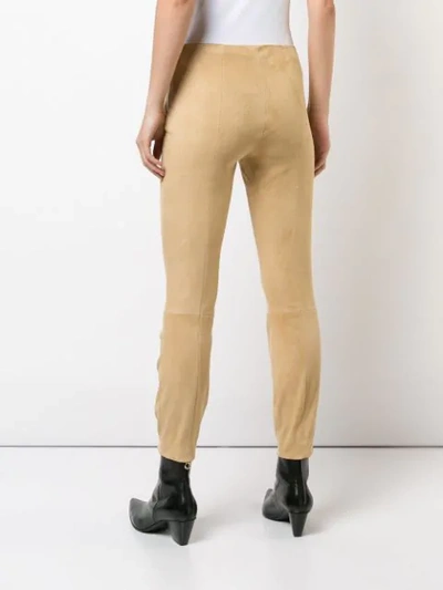 Shop The Row Skinny Trousers In Yellow