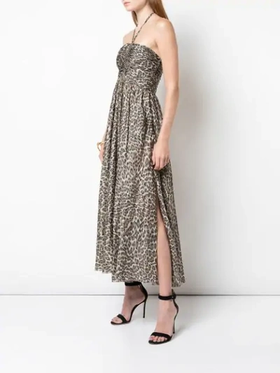 ZIMMERMANN LEOPARD PRINT MIDI DRESS - 棕色