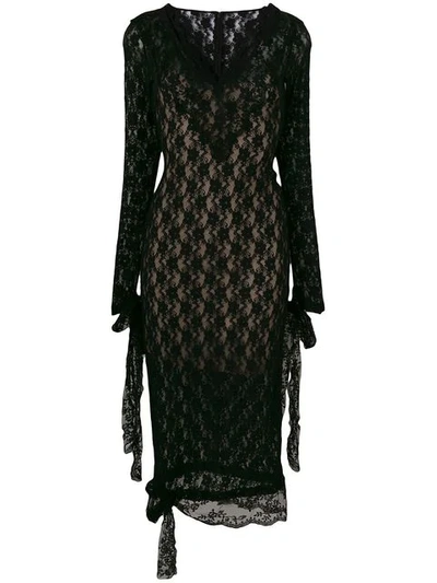 Shop Christopher Kane Stretch Lace Dress In Black