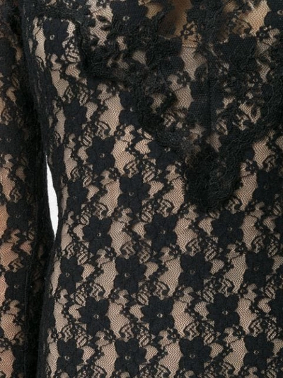 Shop Christopher Kane Stretch Lace Dress In Black