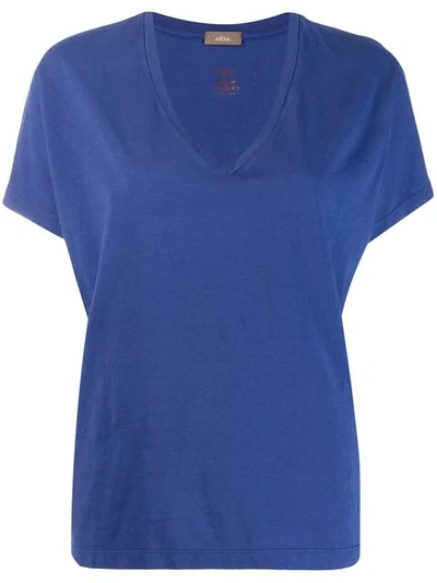 Shop Altea V-neck T-shirt - Blue