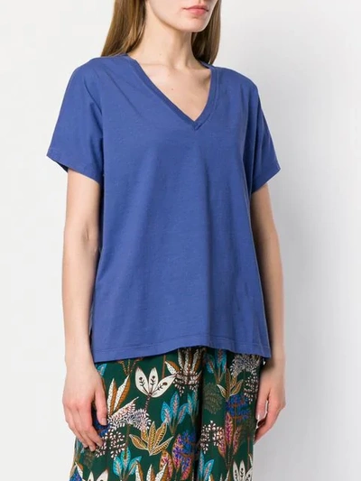 Shop Altea V-neck T-shirt - Blue