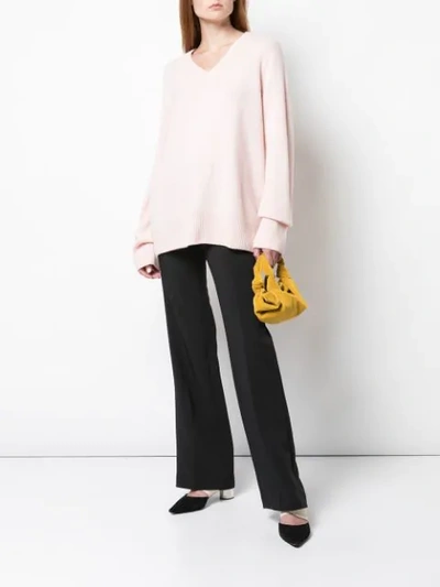 Shop The Row Elaine Oversized Jumper In Pink