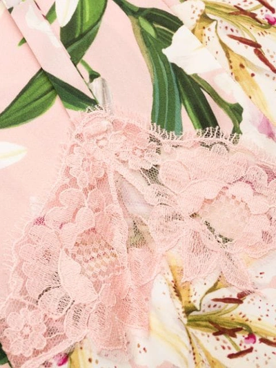 Shop Dolce & Gabbana Floral Slip Dress In Pink