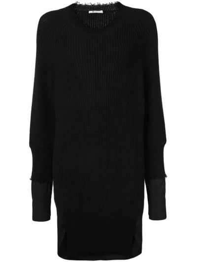 Shop Alexander Wang T By  Oversized Sweater - Black