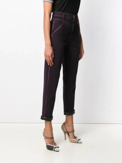 Shop Marco De Vincenzo High-waist Fitted Jeans In Black