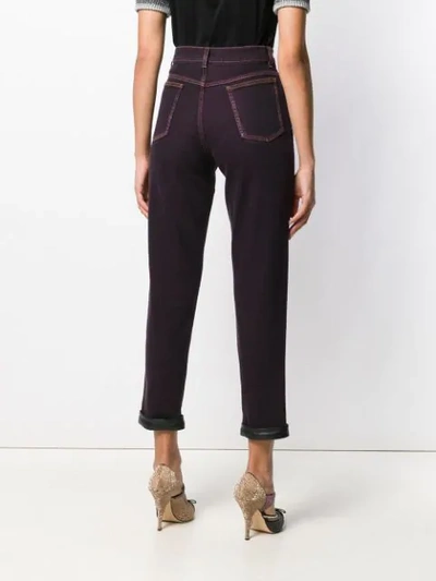 Shop Marco De Vincenzo High-waist Fitted Jeans In Black
