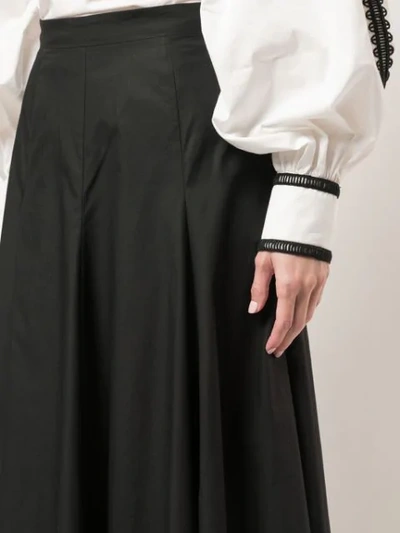 Shop Andrew Gn High Waisted Tassel Skirt In Black