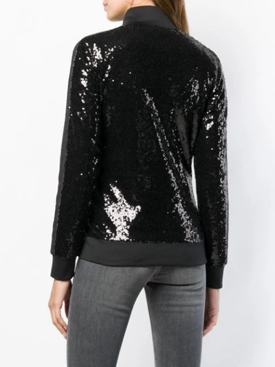 Shop Philipp Plein Sequined Jacket In Black