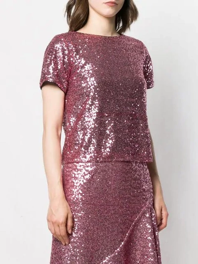 Shop In The Mood For Love Amanda Sequin Top In Pink