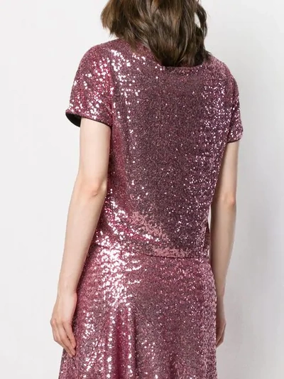 Shop In The Mood For Love Amanda Sequin Top In Pink
