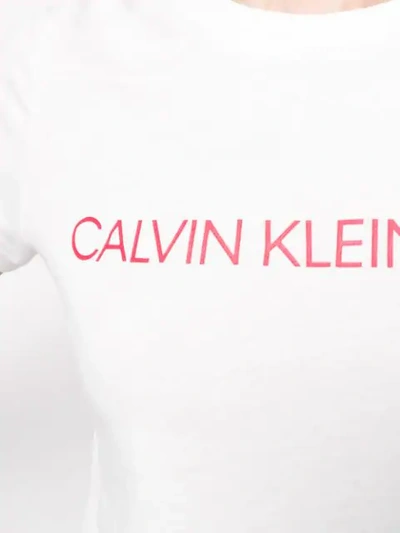 CALVIN KLEIN JEANS LOGO T-SHIRT - 白色