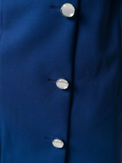 Shop Y/project Folded Detail Trench Coat In Blue