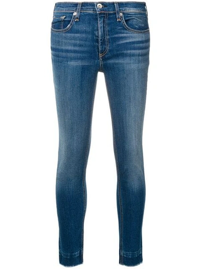Shop Rag & Bone Skinny Ankle Jeans In Blue