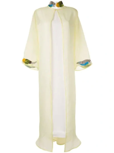 Shop Pose Arazzi Embroidered Collar Dress In White
