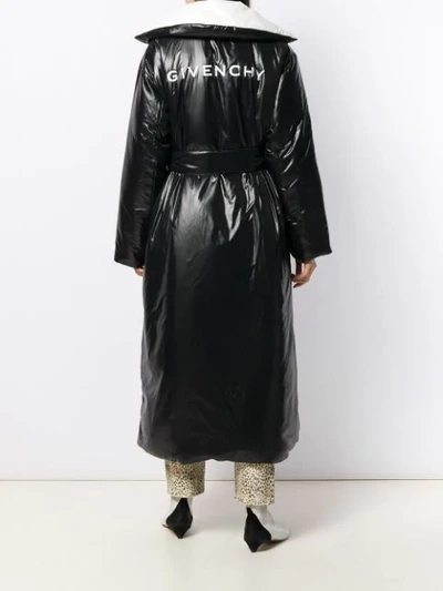 Shop Givenchy Reversible Padded Trench In Black