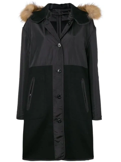 Shop P.a.r.o.s.h Hooded Parka In Black