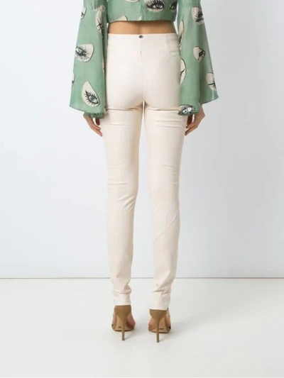 Shop Adriana Degreas High-rise Skinny-fit Leggings In White