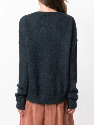 Shop Alysi Round Neck Jumper - Blue