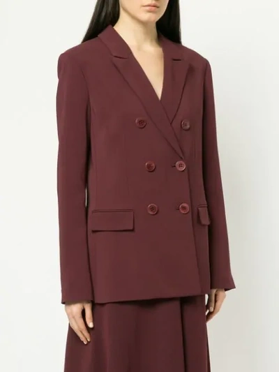 Shop Tibi Oversized Blazer In Red