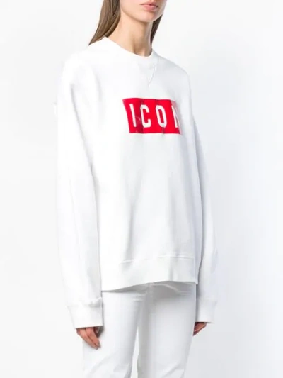 Shop Dsquared2 Icon Sweater In White