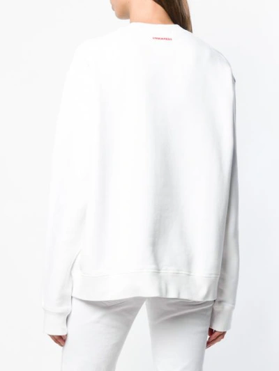 Shop Dsquared2 Icon Sweater In White