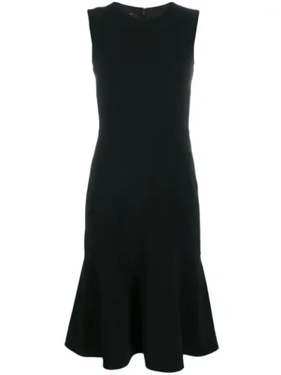 Shop Pinko Sleeveless Midi Dress In Black