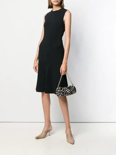 Shop Pinko Sleeveless Midi Dress In Black