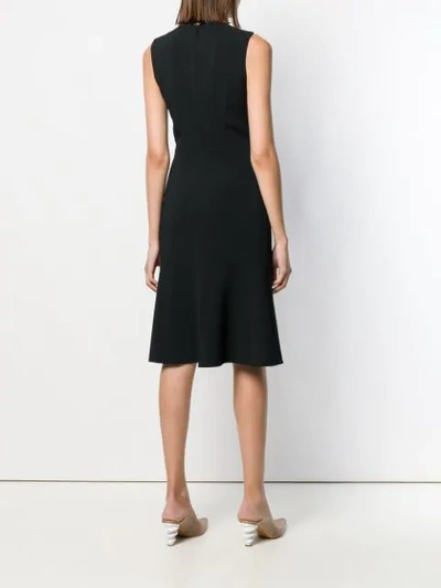 Shop Pinko Sleeveless Midi Dress In Black