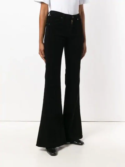 Shop Citizens Of Humanity Chloe Maxi Flare Trousers In Blk Black