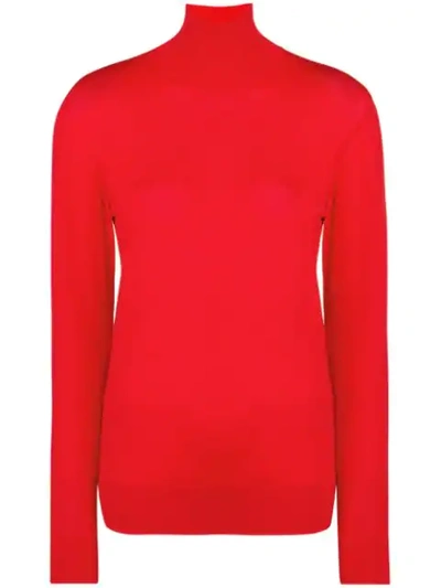 Shop Kwaidan Editions Turtleneck Sweater - Red