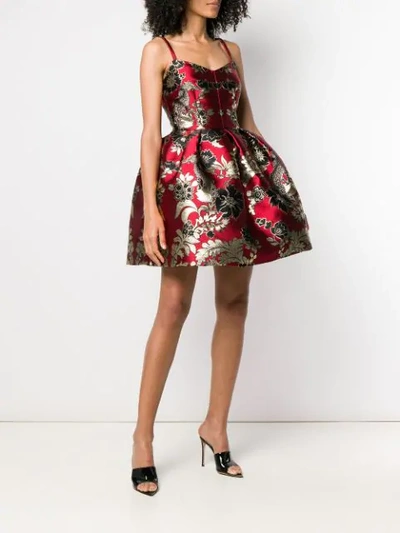 Shop Dolce & Gabbana Broccato Flowers Dress In S8350 Jacquard