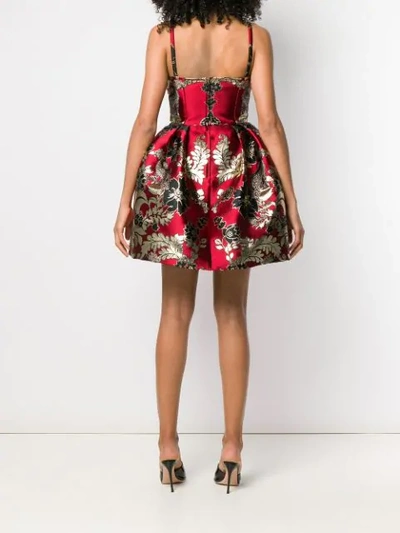 Shop Dolce & Gabbana Broccato Flowers Dress In S8350 Jacquard