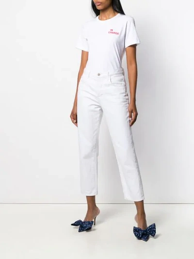 Shop Diane Von Furstenberg In Charge T-shirt In White