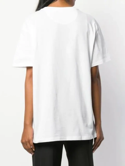 Shop Valentino Vlogo Print T-shirt In White