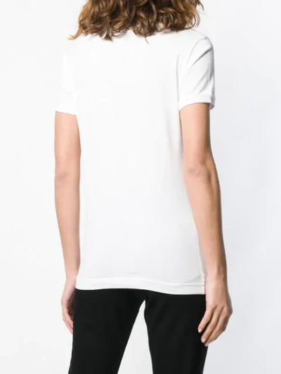 Shop Dolce & Gabbana Moda È Bellezza T-shirt In White
