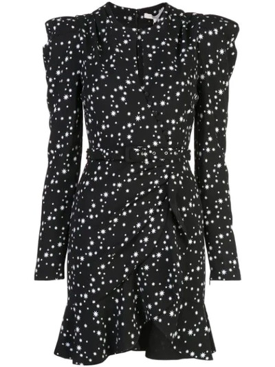 Shop Jonathan Simkhai Star Print Dress In Black