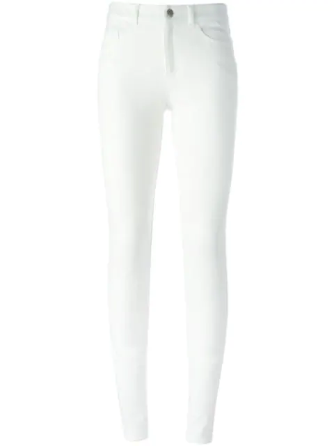 white skinny slacks