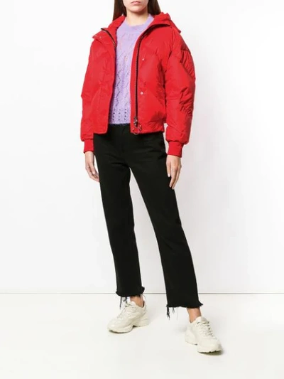 Shop Ienki Ienki Loose Fitted Jacket In Red