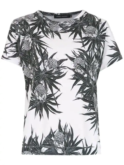 Shop Andrea Marques T-shirt Mit Print In White