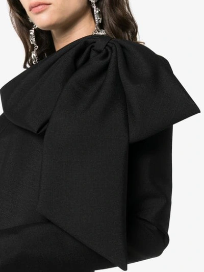 Shop Givenchy Oversized Bow Top In 001 Black