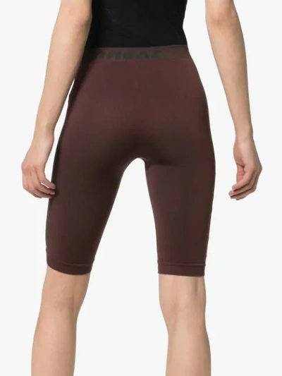 UNRAVEL PROJECT SEAMLESS KNEE-LENGTH CYCLING SHORTS - 棕色