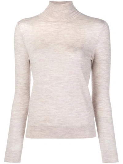 Shop N•peal Superfine Roll Neck Sweater In Neutrals
