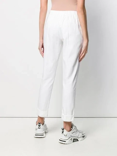 Shop Kenzo Slim Fit Track Pants In White