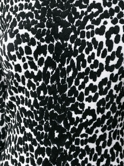 Shop Givenchy Animal Print Longsleeved Dress In Black
