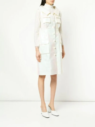 Shop Huishan Zhang Barton Sequinned Dress In White