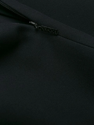 Shop Gucci Gg Belt Pencil Skirt In 1000 Black